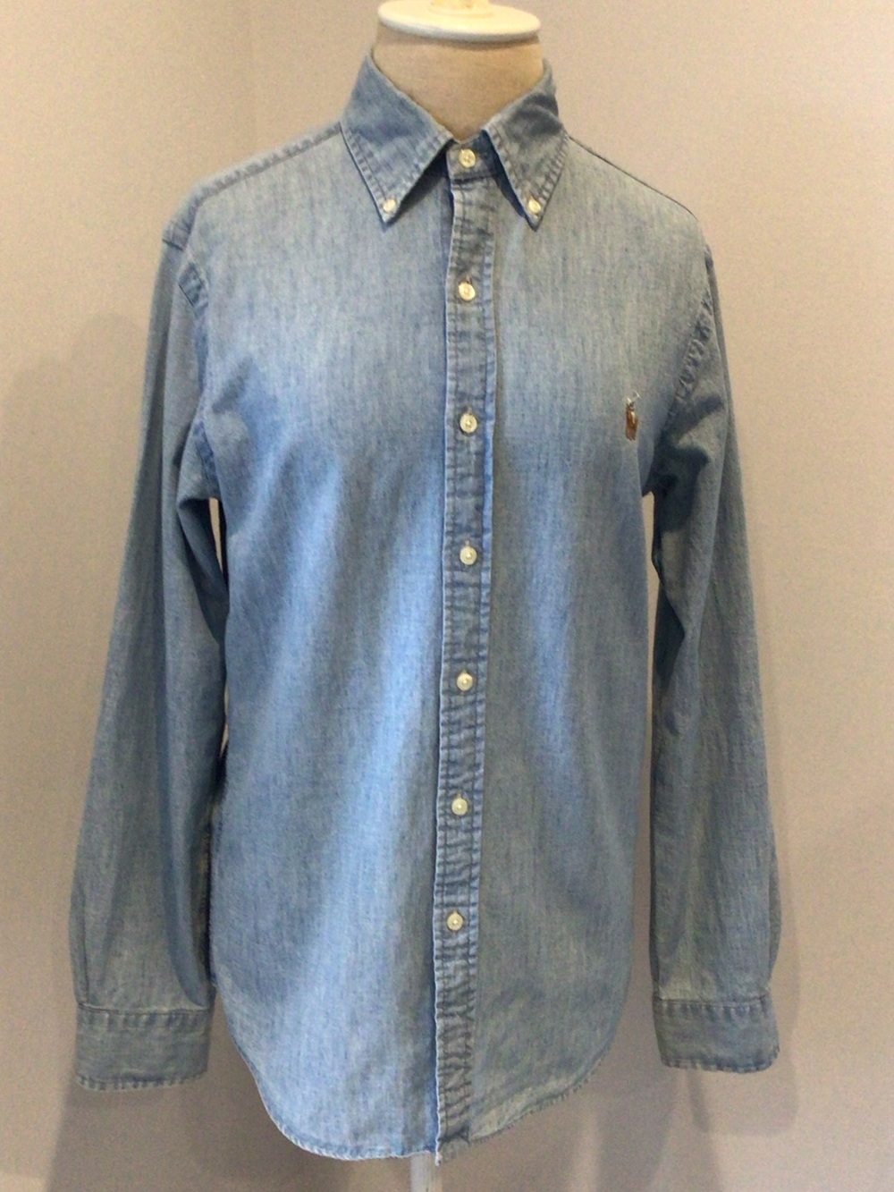 Ralph Lauren Light Blue Denim Button-Down Shirt